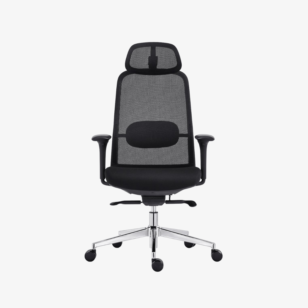 Chaise de bureau ergonomique avec appui-tête réglable