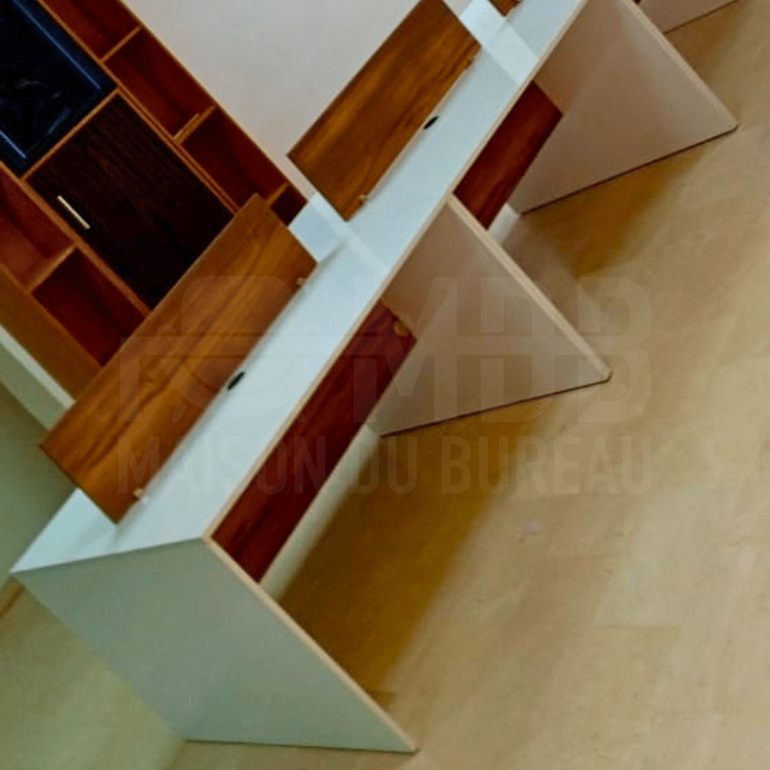 Bureau multiposte en bois MDF - Image 3